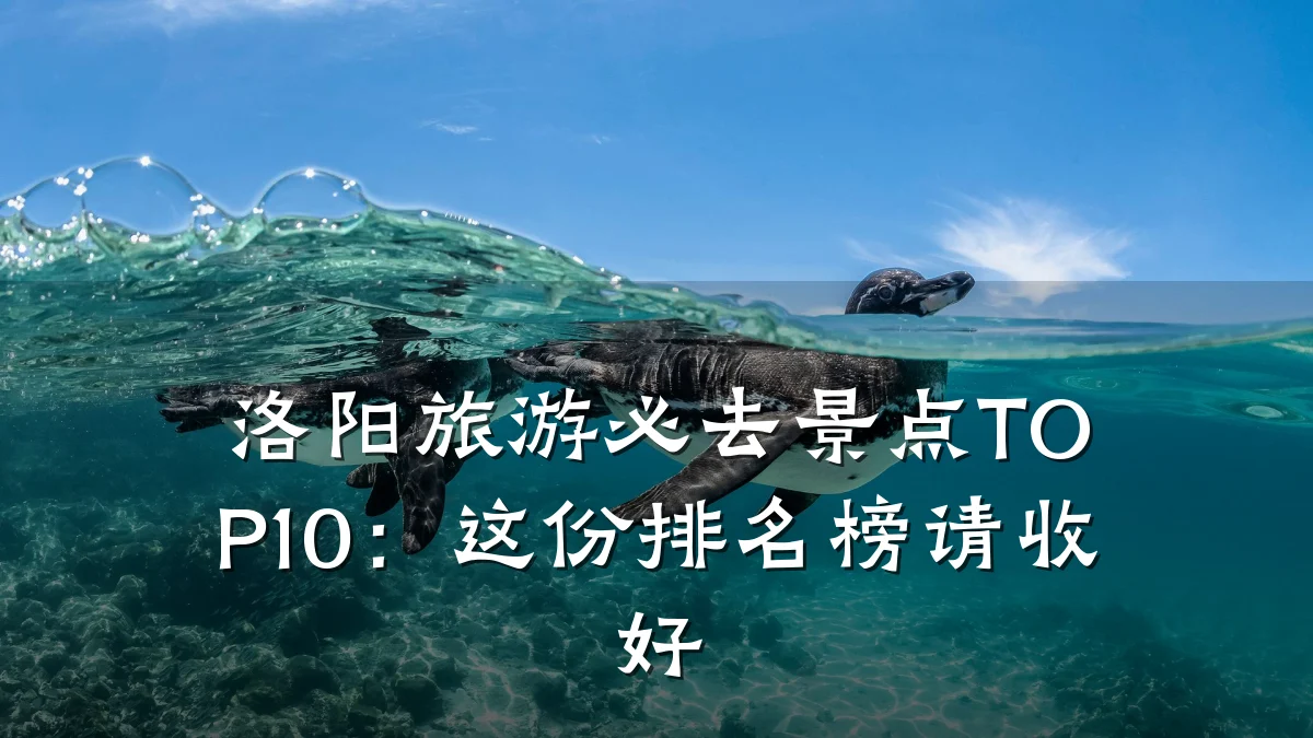 洛阳旅游必去景点TOP10：这份排名榜请收好