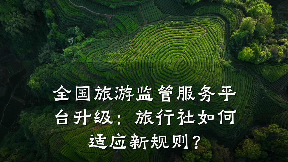 全国旅游监管服务平台升级:旅行社如何适应新规则?