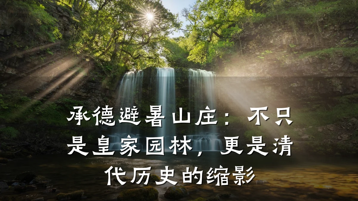 承德避暑山庄:不只是皇家园林,更是清代历史的缩影