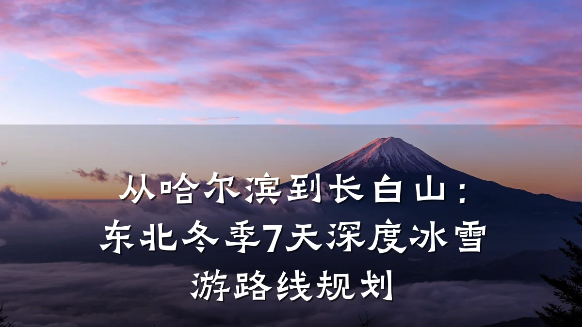 从哈尔滨到长白山:东北冬季7天深度冰雪游路线规划