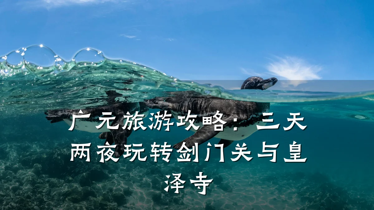 广元旅游攻略：三天两夜玩转剑门关与皇泽寺