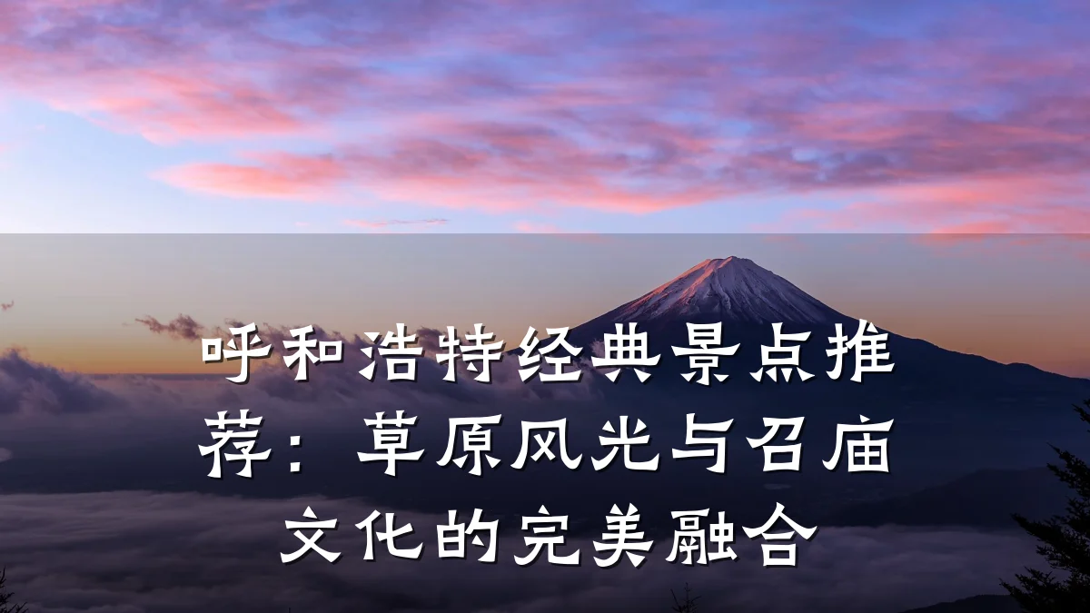 呼和浩特经典景点推荐:草原风光与召庙文化的完美融合
