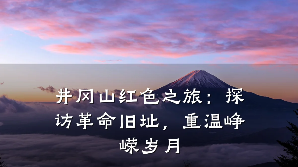 井冈山红色之旅：探访革命旧址，重温峥嵘岁月
