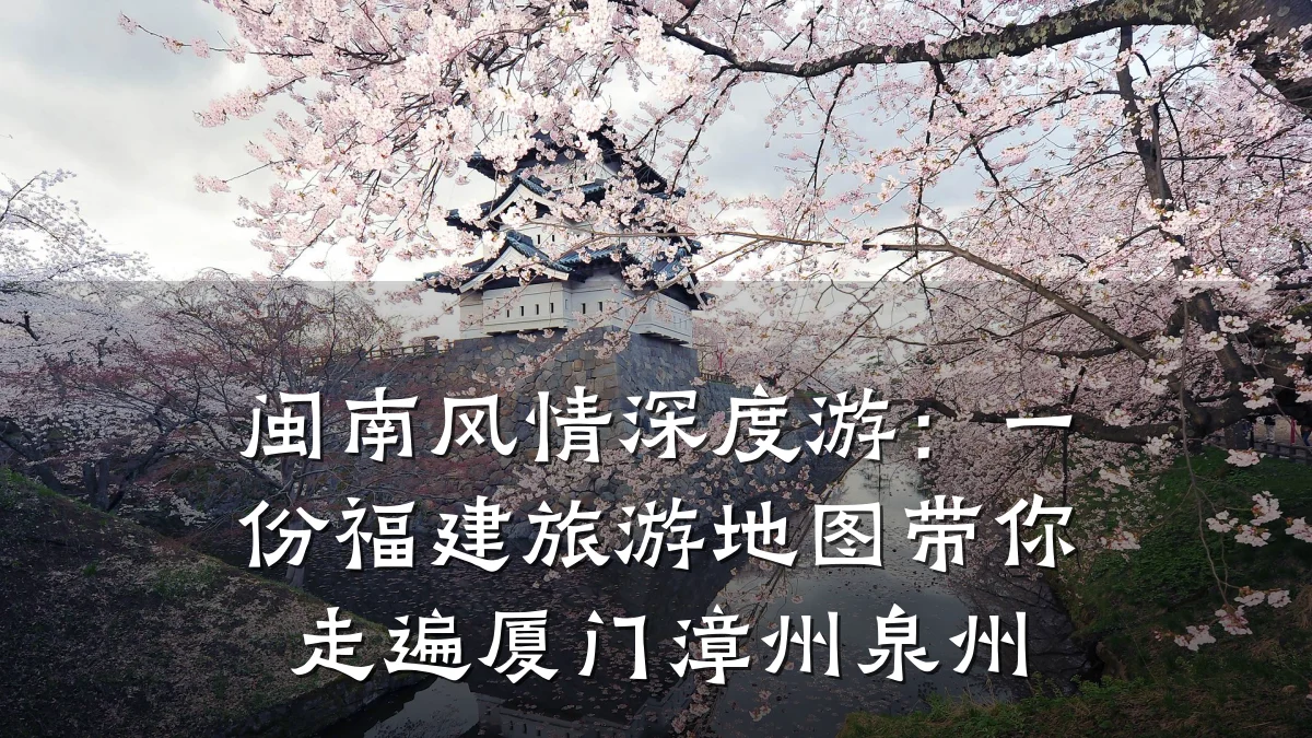 闽南风情深度游:一份福建旅游地图带你走遍厦门漳州泉州
