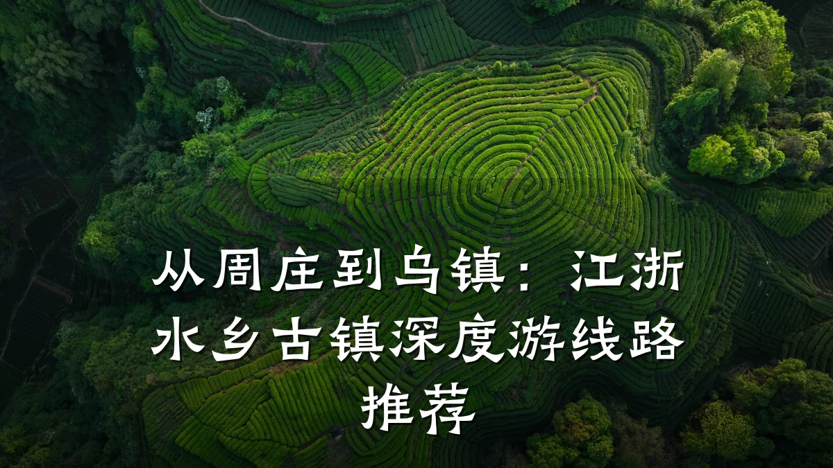 从周庄到乌镇：江浙水乡古镇深度游线路推荐