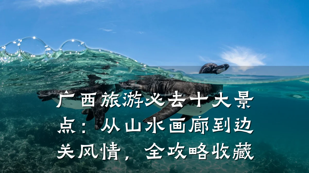 广西旅游必去十大景点:从山水画廊到边关风情,全攻略收藏