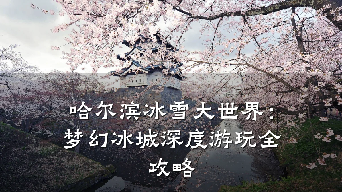 哈尔滨冰雪大世界:梦幻冰城深度游玩全攻略