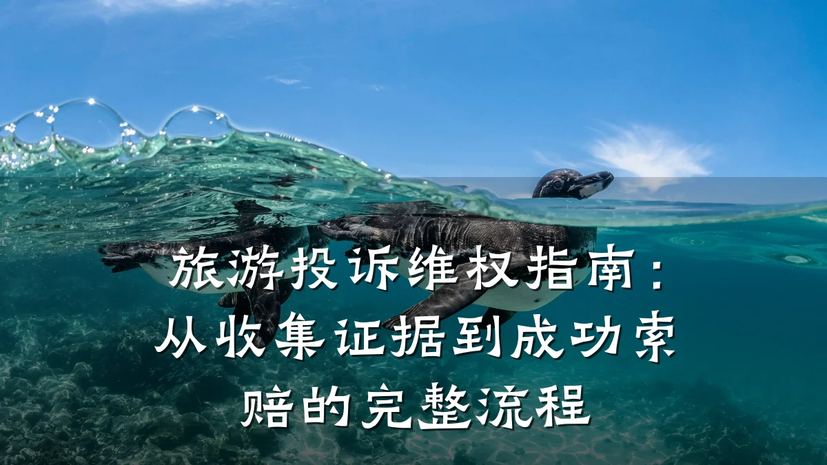 旅游投诉维权指南:从收集证据到成功索赔的完整流程