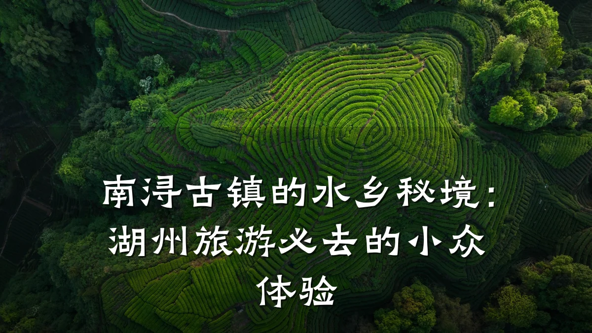 南浔古镇的水乡秘境:湖州旅游必去的小众体验