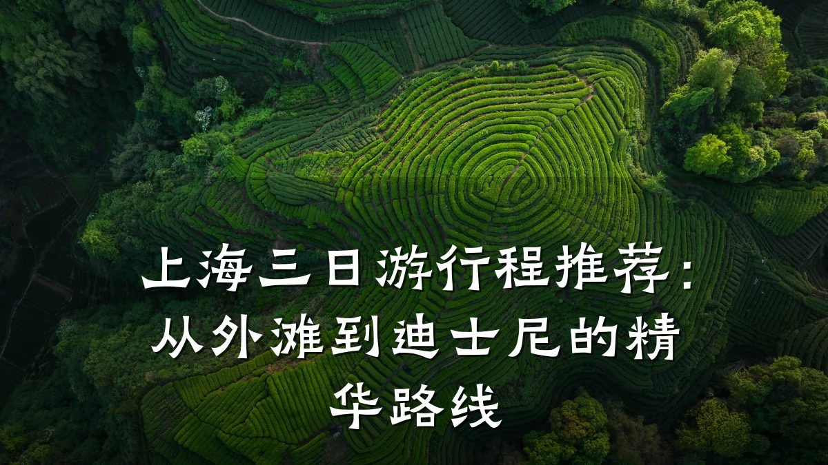 上海三日游行程推荐:从外滩到迪士尼的精华路线
