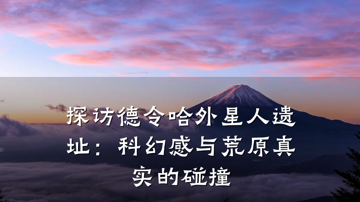 探访德令哈外星人遗址:科幻感与荒原真实的碰撞