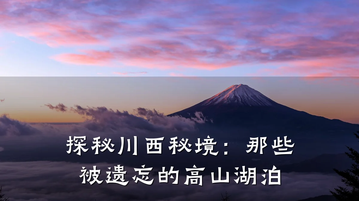 探秘川西秘境：那些被遗忘的高山湖泊