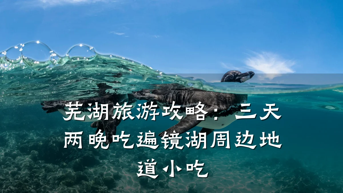 芜湖旅游攻略:三天两晚吃遍镜湖周边地道小吃