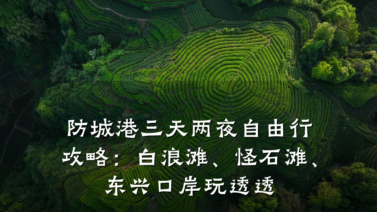 防城港三天两夜自由行攻略:白浪滩、怪石滩、东兴口岸玩透透