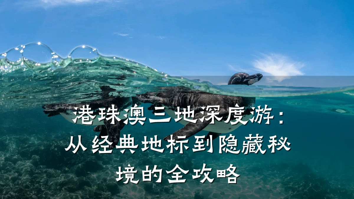 港珠澳三地深度游:从经典地标到隐藏秘境的全攻略