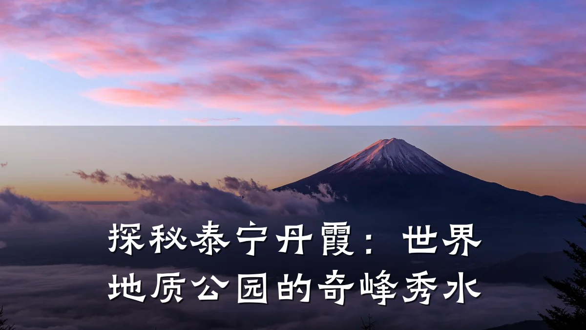 探秘泰宁丹霞:世界地质公园的奇峰秀水