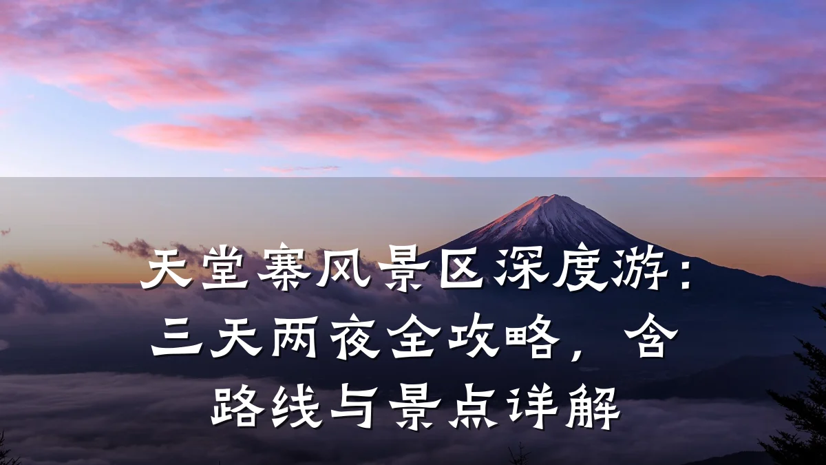 天堂寨风景区深度游:三天两夜全攻略,含路线与景点详解