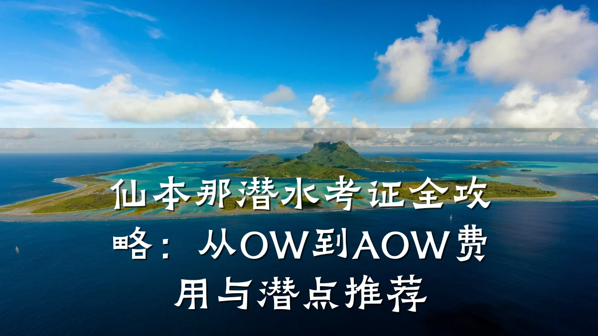 仙本那潜水考证全攻略:从OW到AOW费用与潜点推荐