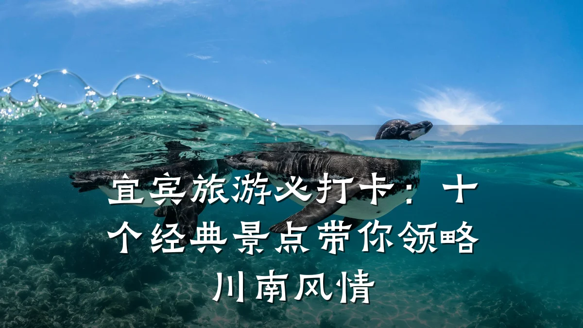 宜宾旅游必打卡:十个经典景点带你领略川南风情