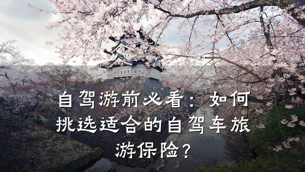 自驾游前必看：如何挑选适合的自驾车旅游保险？