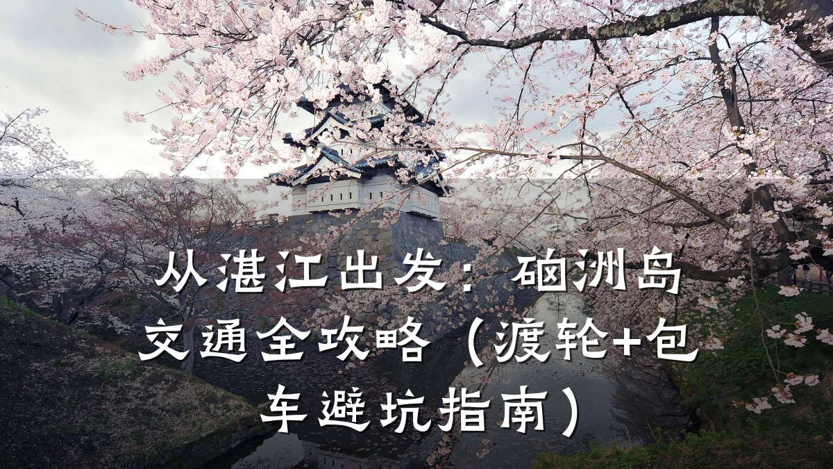 从湛江出发:硇洲岛交通全攻略(渡轮+包车避坑指南)