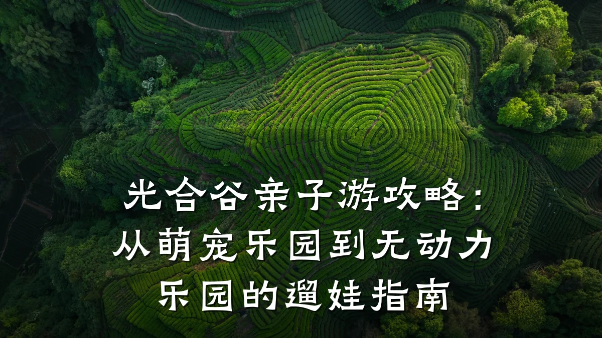 光合谷亲子游攻略:从萌宠乐园到无动力乐园的遛娃指南