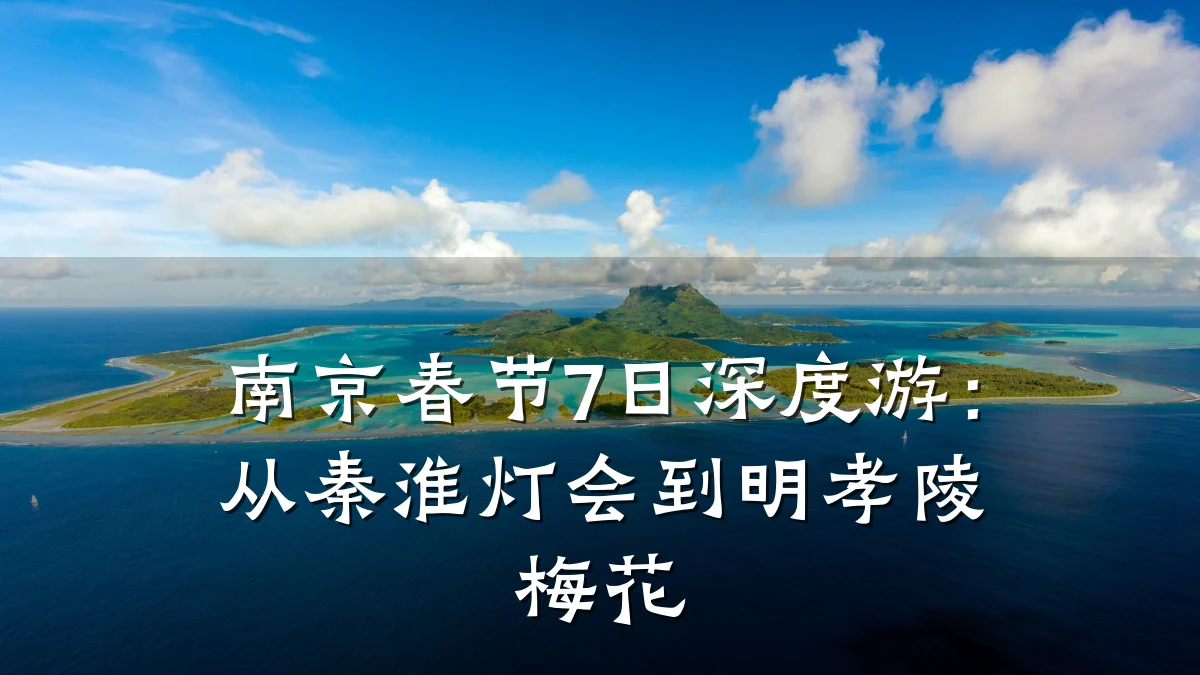南京春节7日深度游:从秦淮灯会到明孝陵梅花