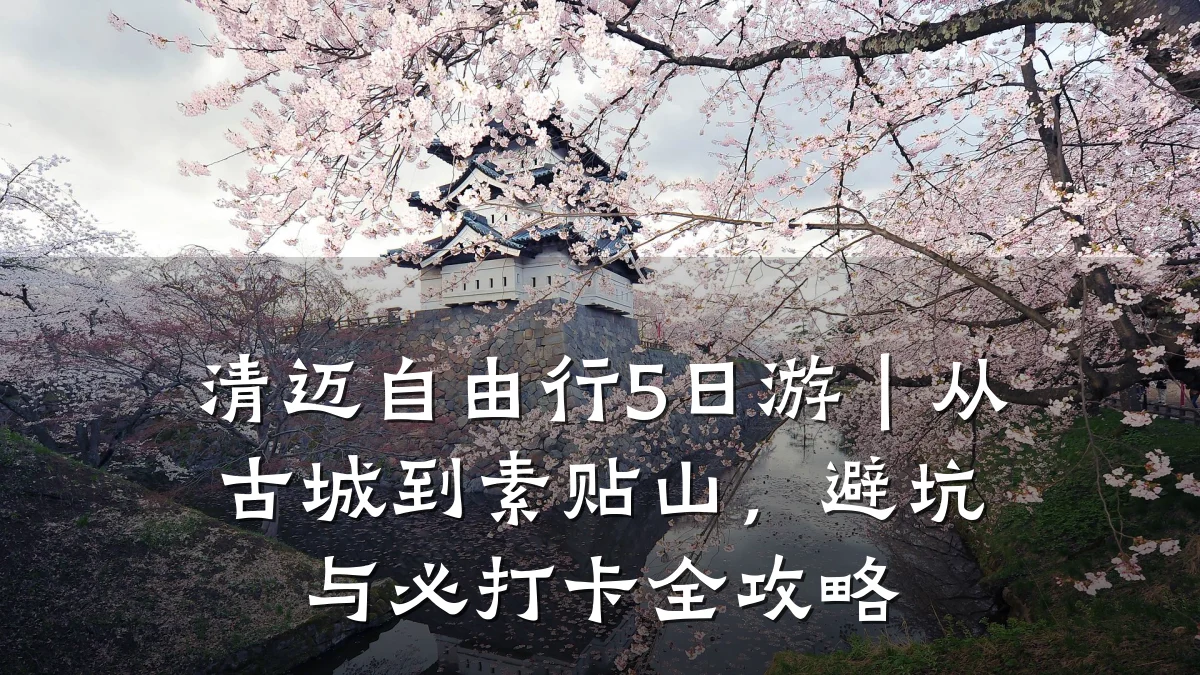 清迈自由行5日游|从古城到素贴山,避坑与必打卡全攻略