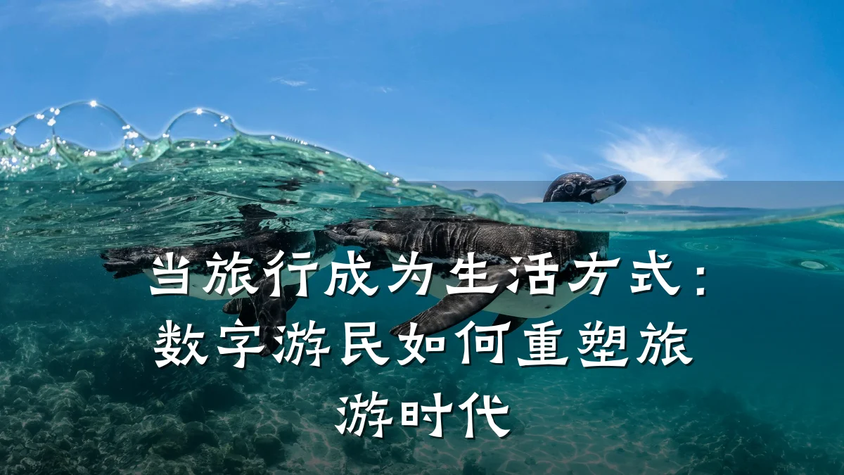当旅行成为生活方式:数字游民如何重塑旅游时代