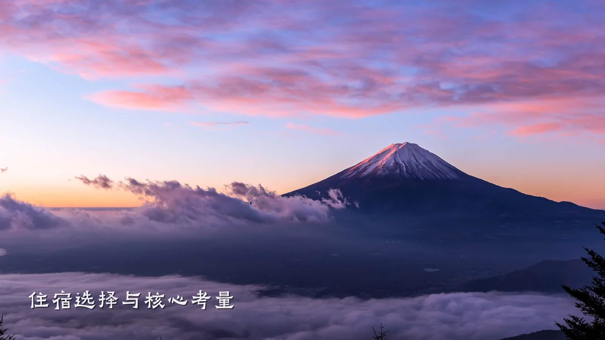 住宿选择与核心考量