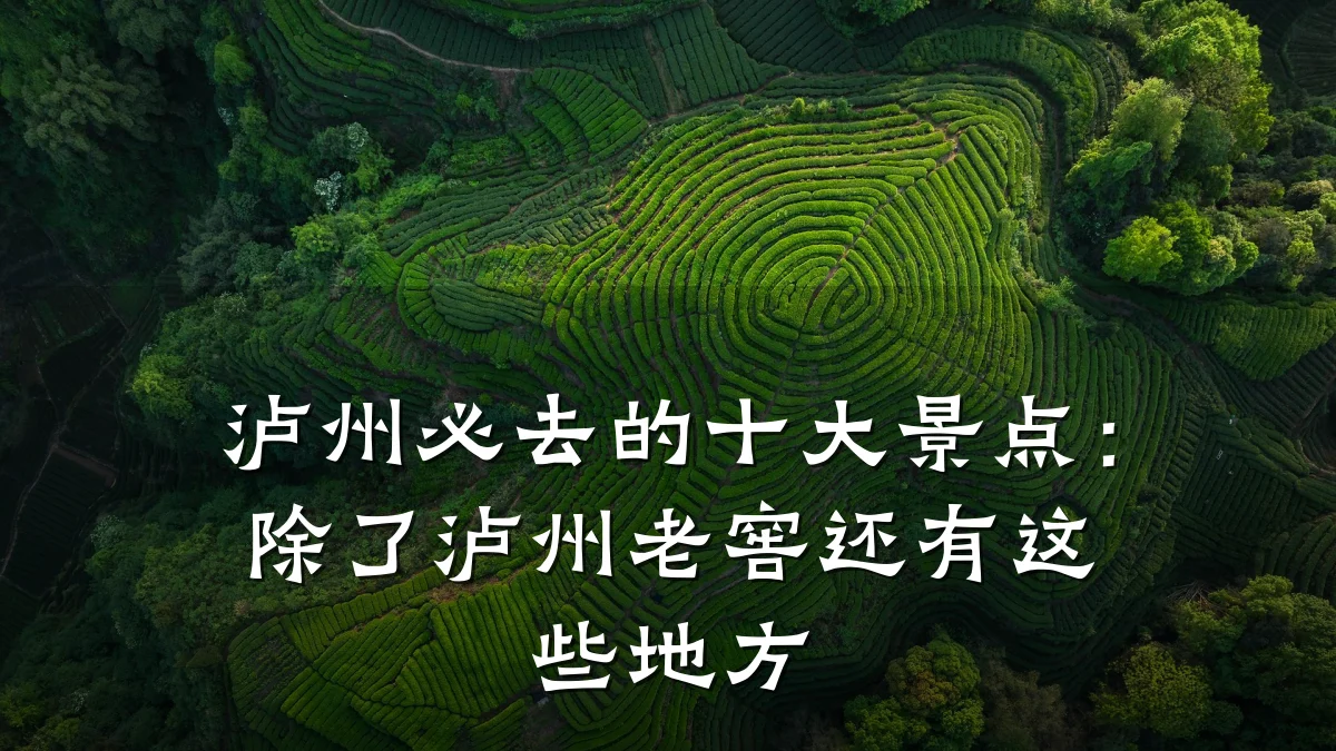 泸州必去的十大景点:除了泸州老窖还有这些地方