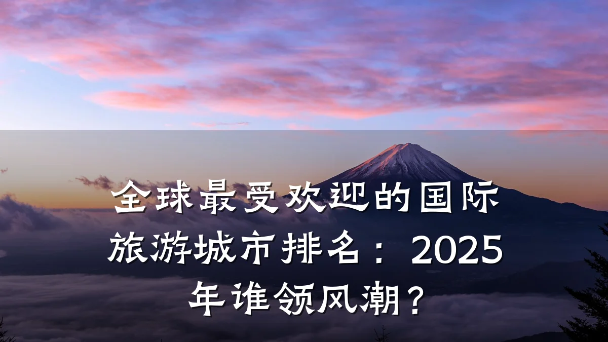 全球最受欢迎的国际旅游城市排名:2025年谁领风潮?