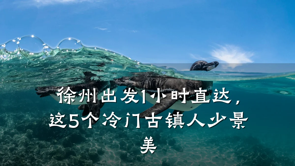 徐州出发1小时直达,这5个冷门古镇人少景美