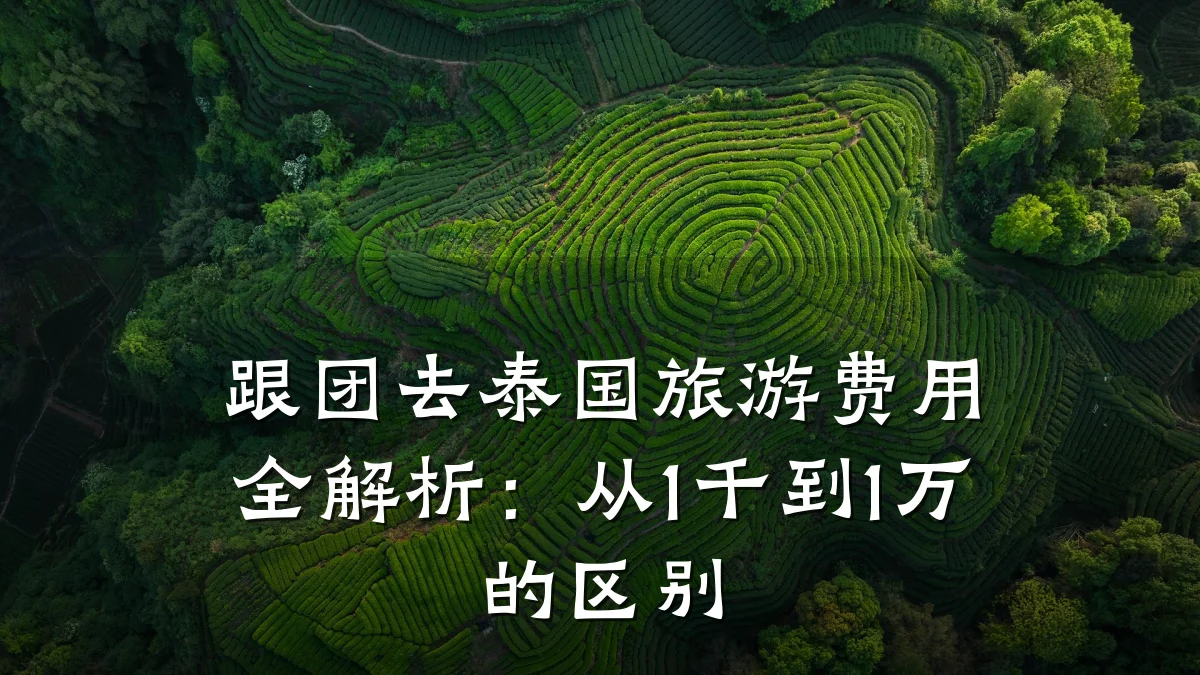 跟团去泰国旅游费用全解析:从1千到1万的区别