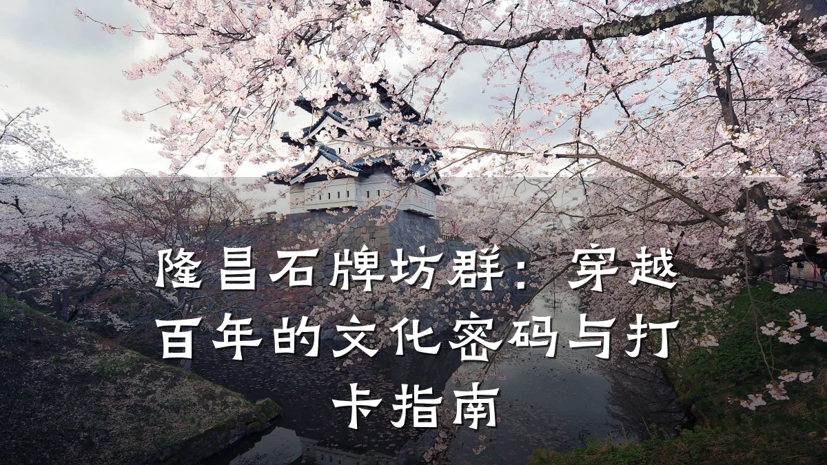 隆昌石牌坊群:穿越百年的文化密码与打卡指南