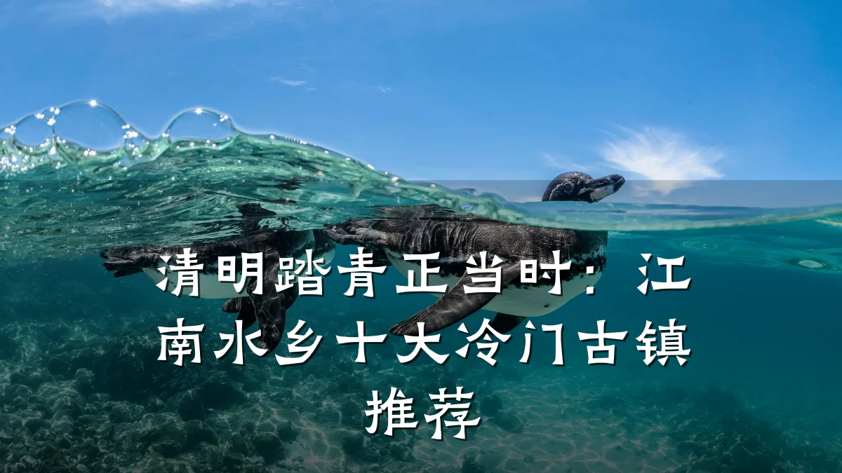 清明踏青正当时:江南水乡十大冷门古镇推荐