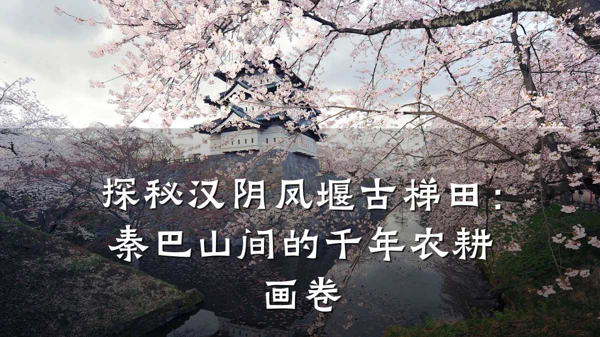 探秘汉阴凤堰古梯田:秦巴山间的千年农耕画卷