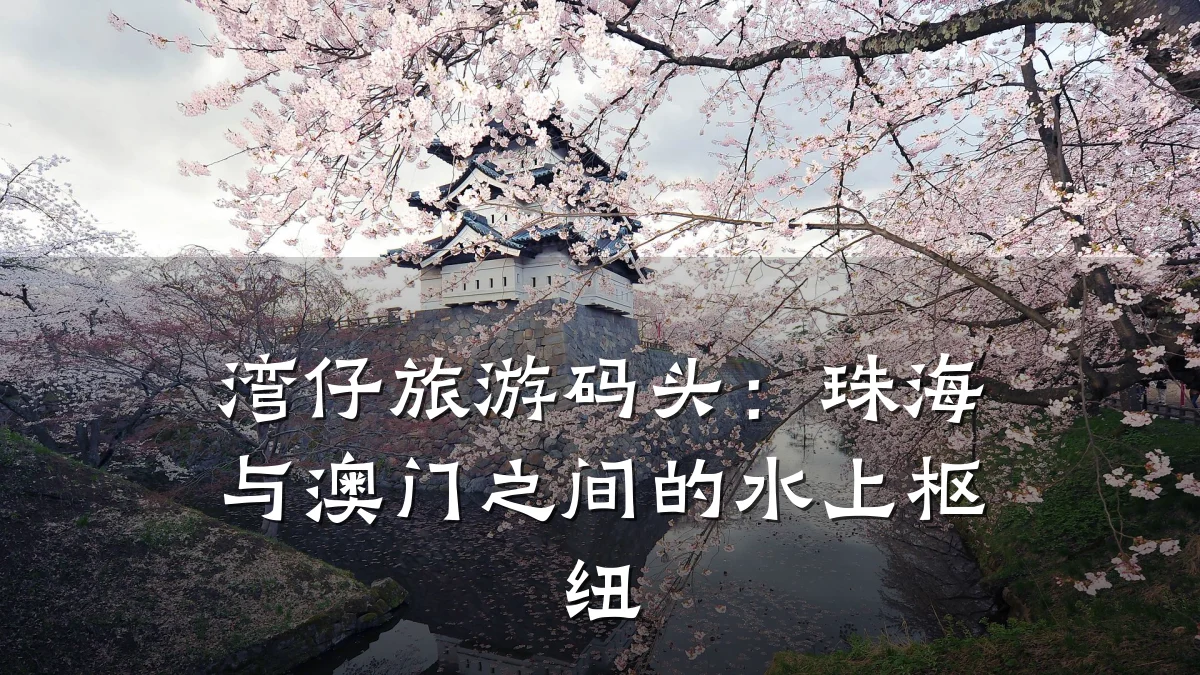 湾仔旅游码头:珠海与澳门之间的水上枢纽