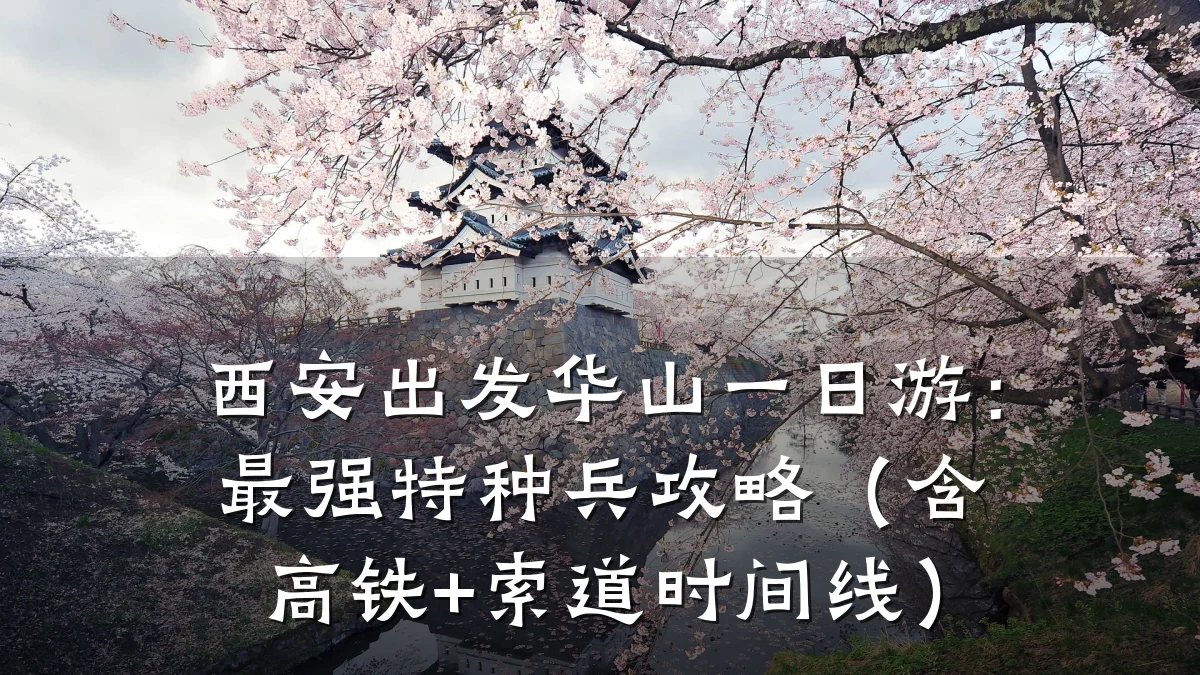 西安出发华山一日游:最强特种兵攻略(含高铁+索道时间线)