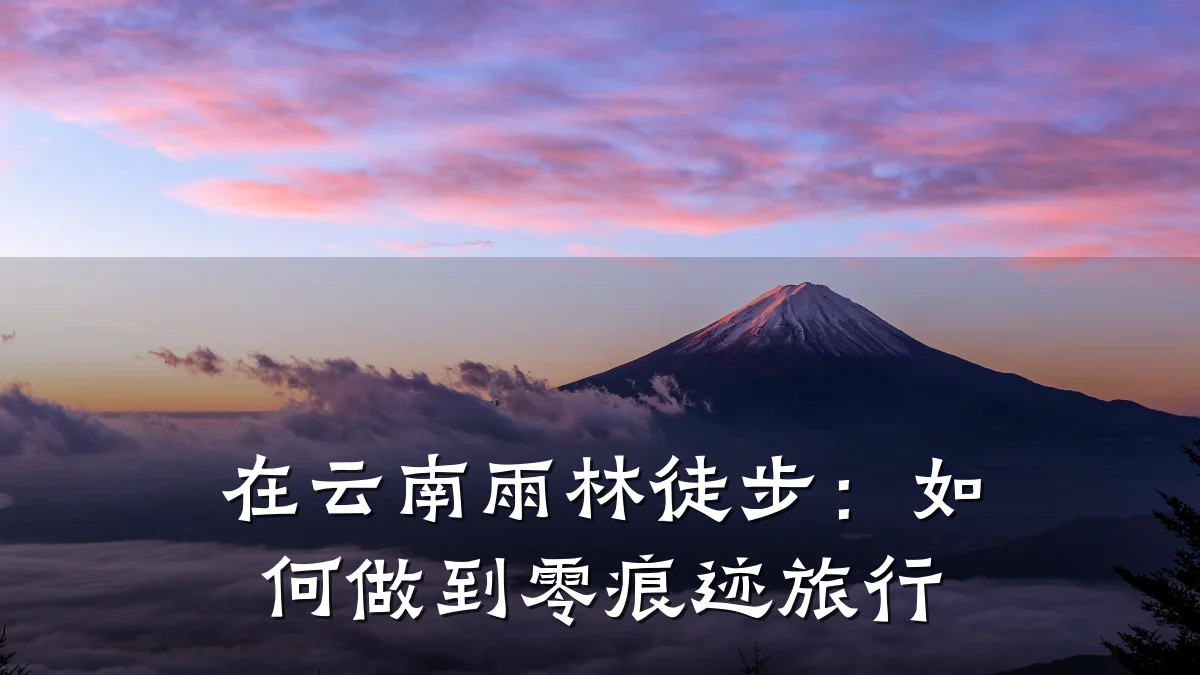 在云南雨林徒步:如何做到零痕迹旅行