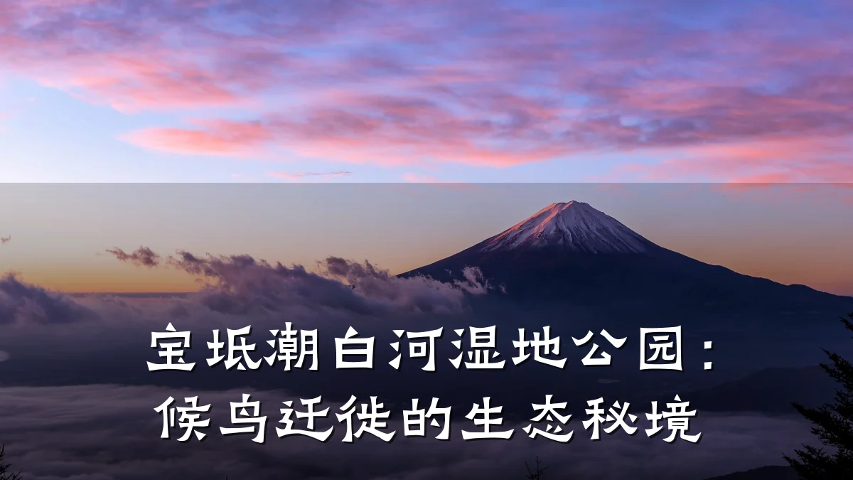 宝坻潮白河湿地公园：候鸟迁徙的生态秘境