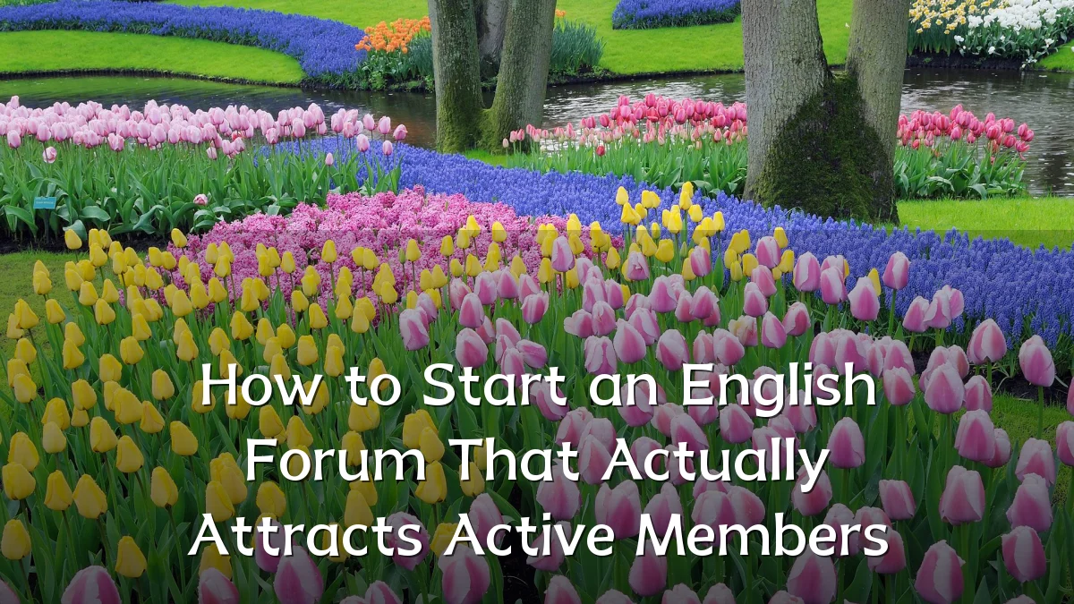 How to Start an English Forum That Actually Attracts Active Members