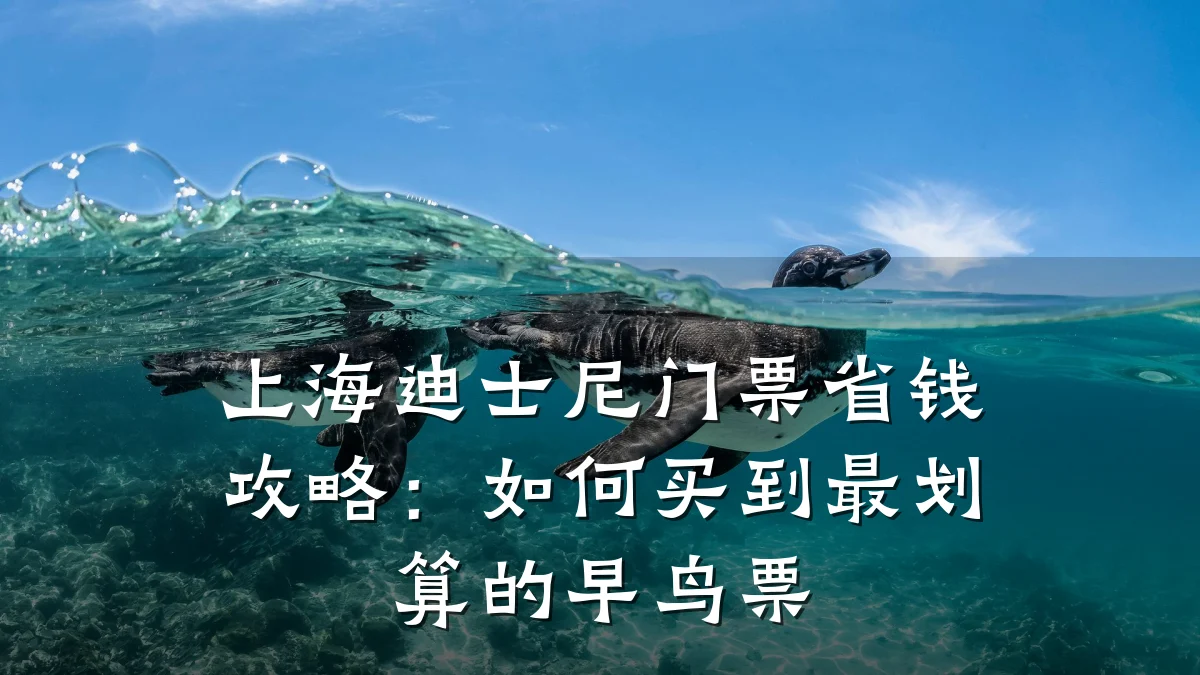 上海迪士尼门票省钱攻略:如何买到最划算的早鸟票