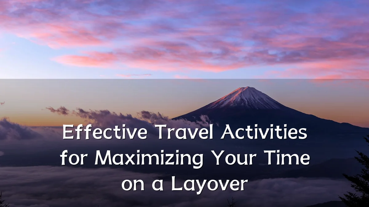 Effective Travel Activities for Maximizing Your Time on a Layover
