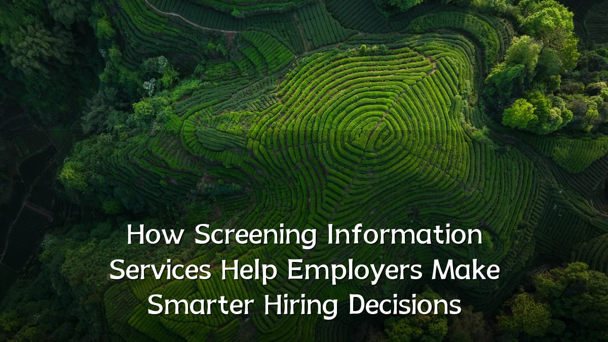 How Screening Information Services Help Employers Make Smarter Hiring Decisions