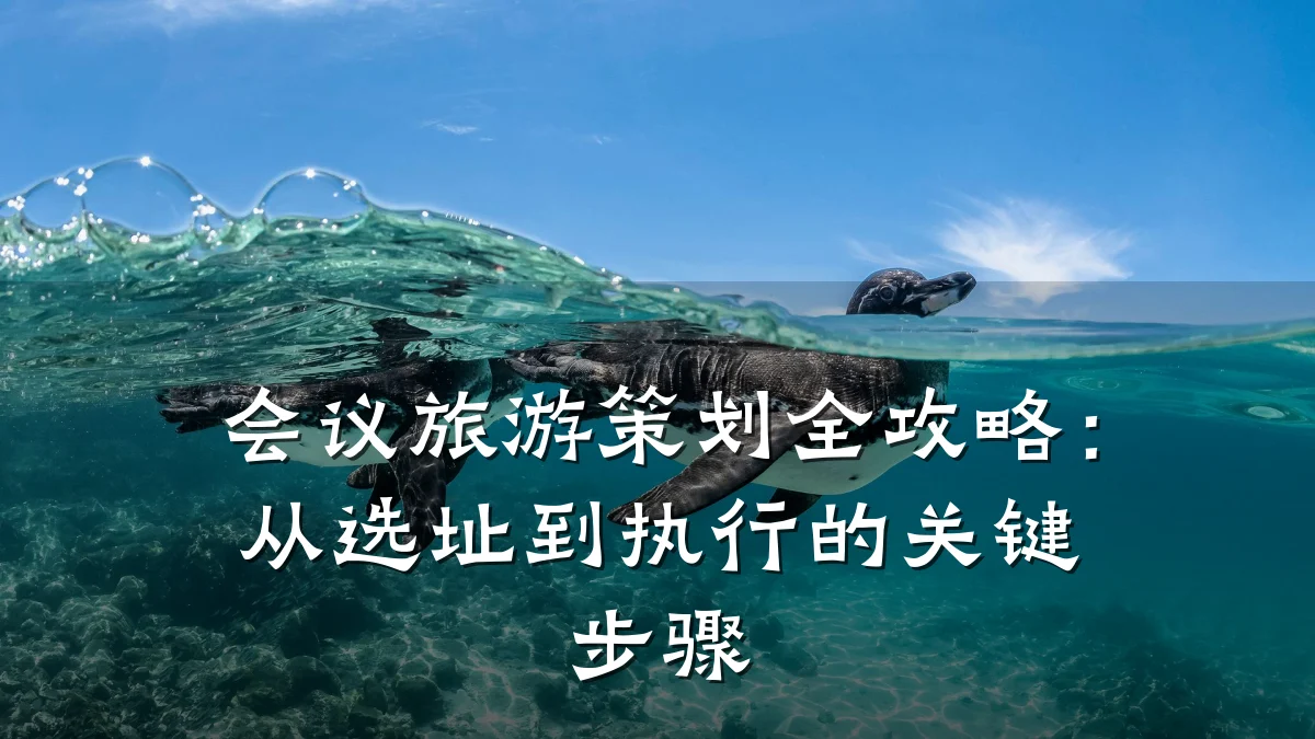 会议旅游策划全攻略:从选址到执行的关键步骤