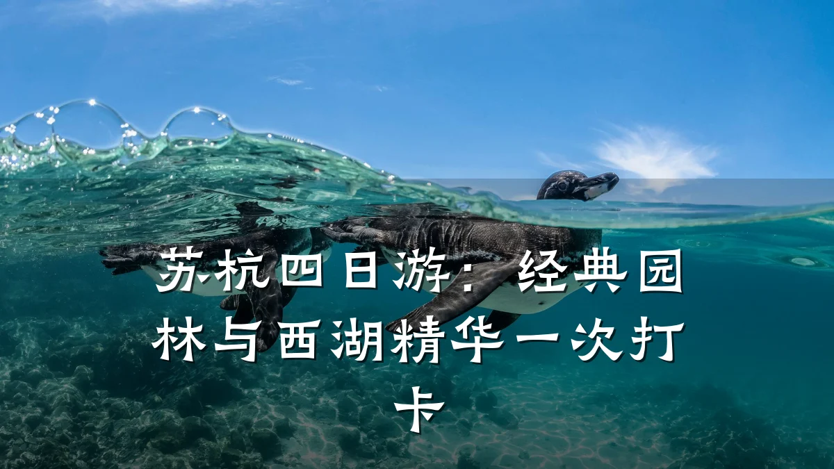 苏杭四日游:经典园林与西湖精华一次打卡