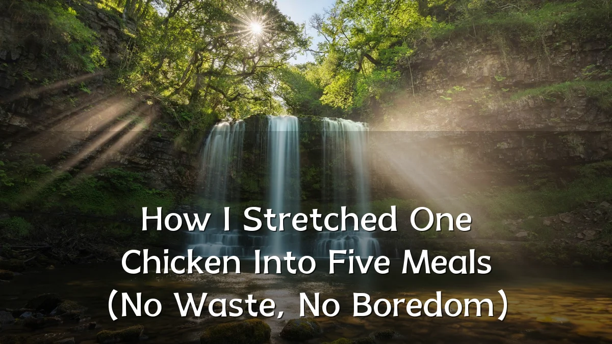 How I Stretched One Chicken Into Five Meals (No Waste, No Boredom)