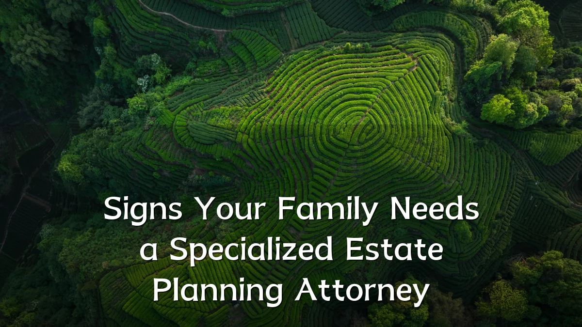Signs Your Family Needs a Specialized Estate Planning Attorney