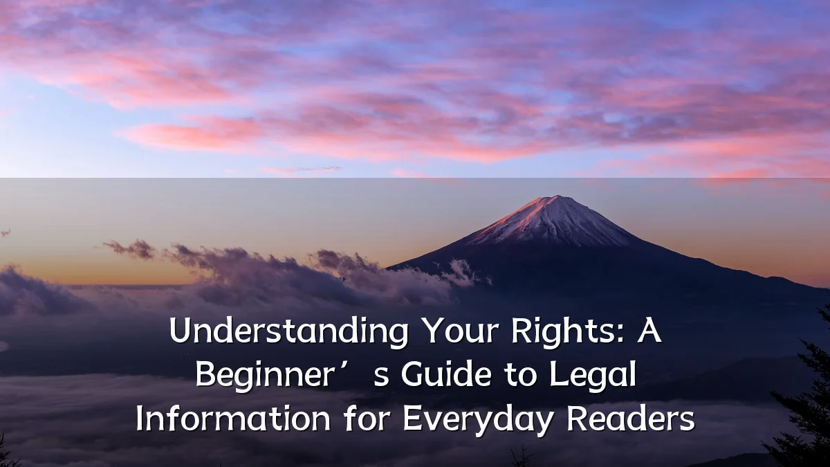 Understanding Your Rights: A Beginner’s Guide to Legal Information for Everyday Readers